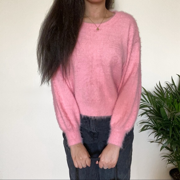 Baby Pink Fuzzy Sweater - Picture 2 of 4
